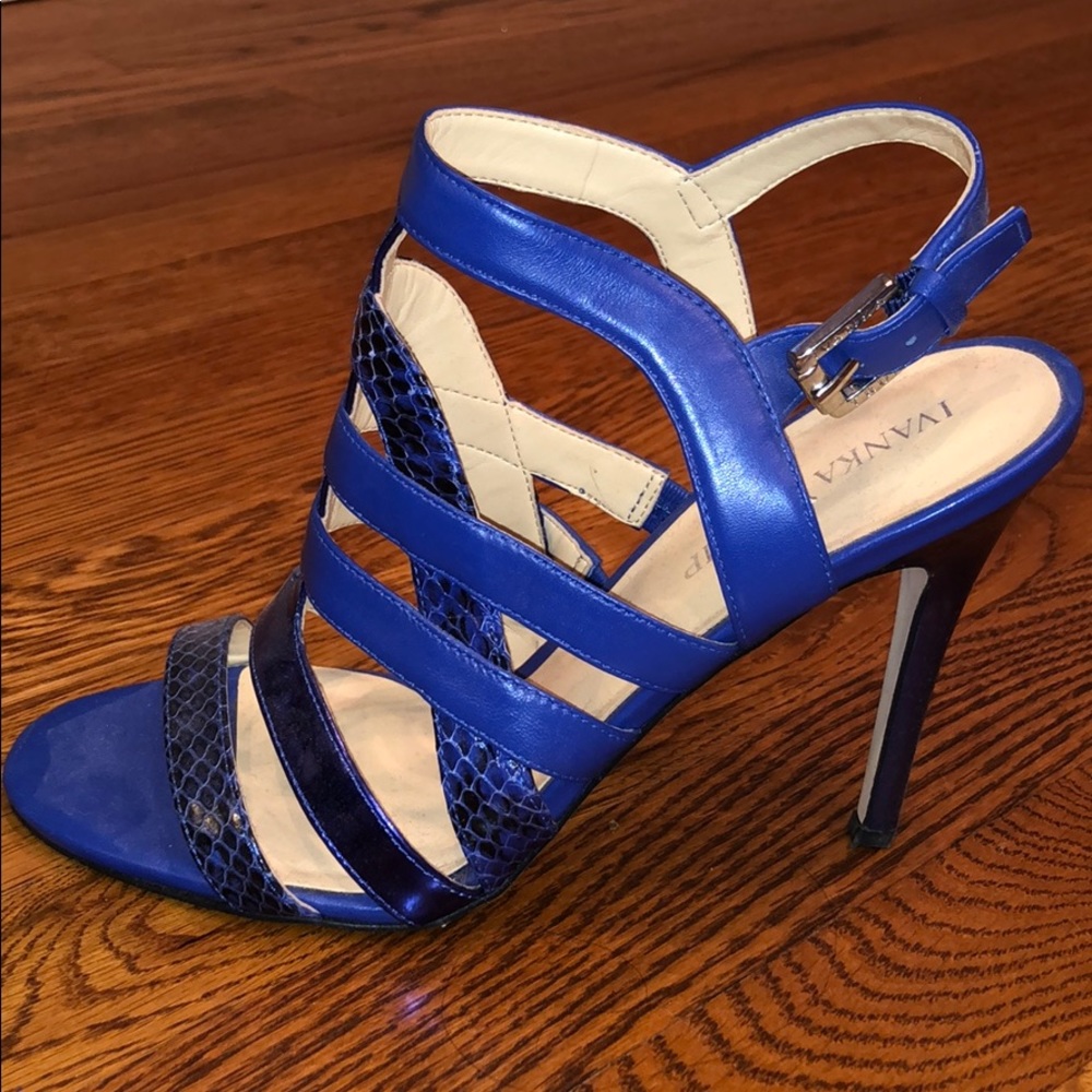 SOLD Blue cage sandals
